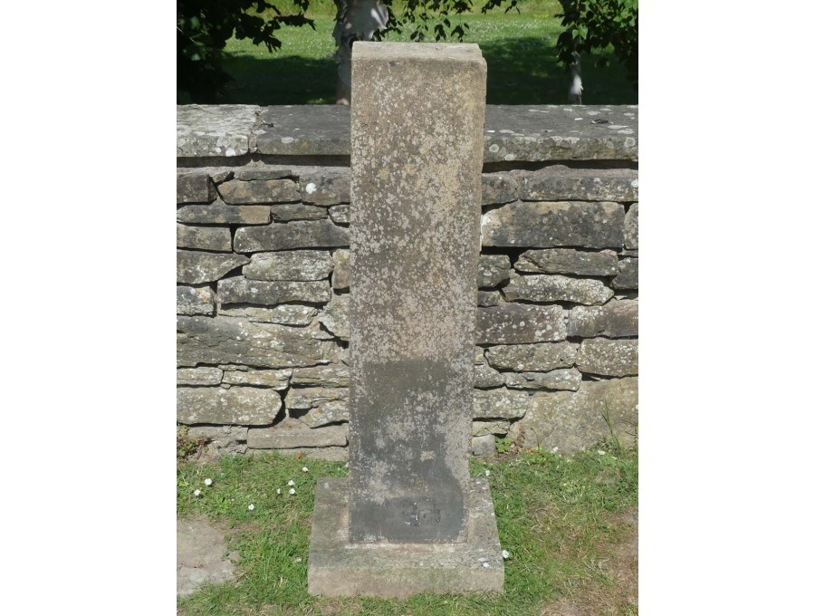 Carved Sandstone Tall Plinth