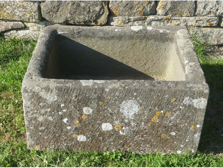 Antique Rectangular Stone Trough
