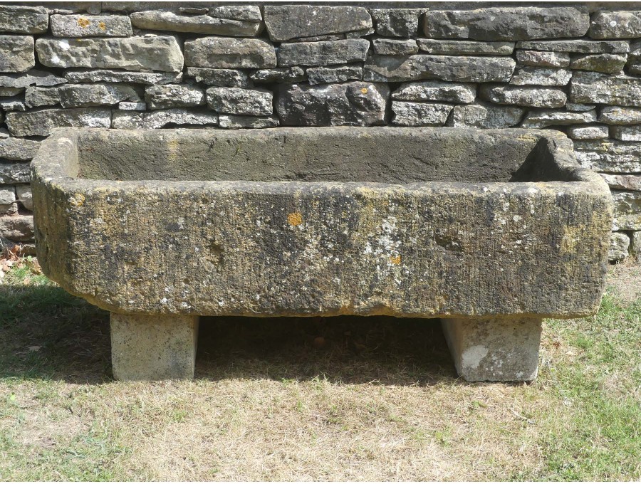 Cotswold Stone Trough on Blocks