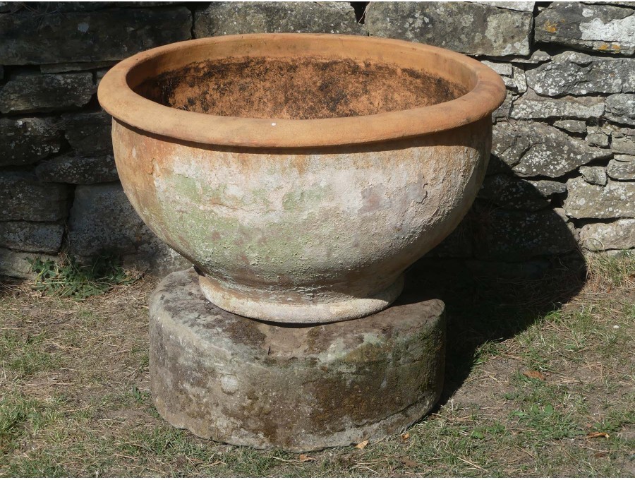 Weathered Terracotta Garden Planter