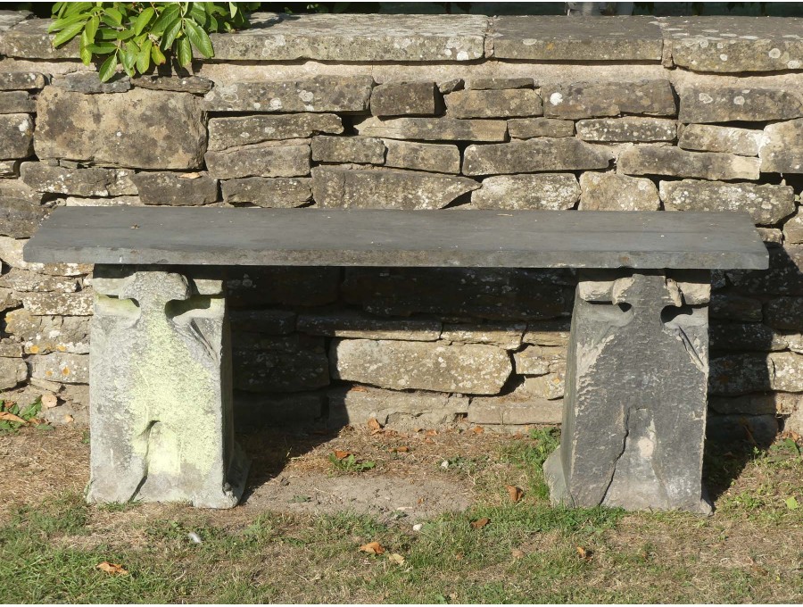 Salvaged Gothic Garden Seat