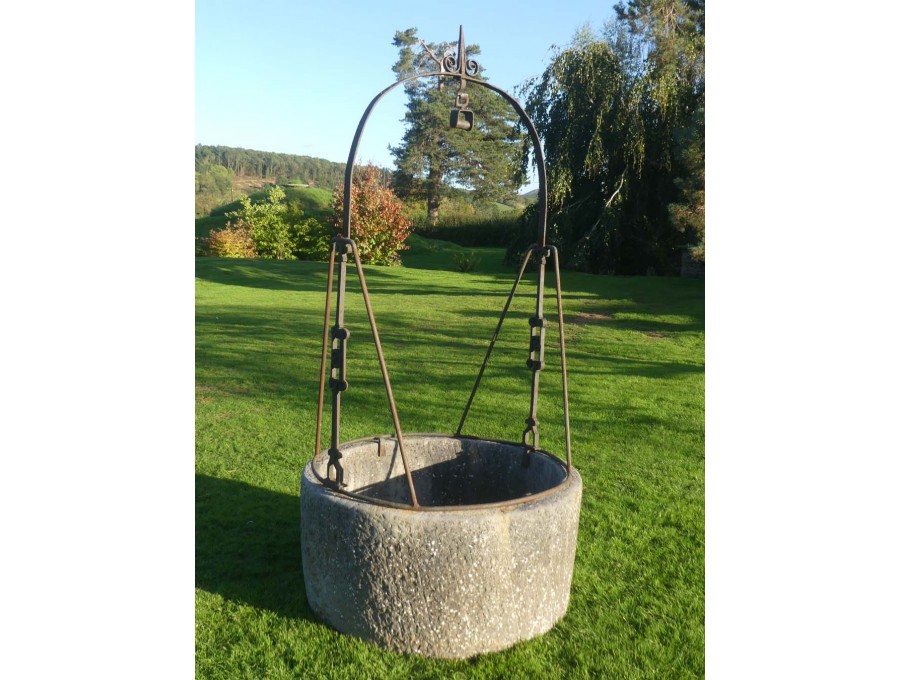 Carved Stone Circular Wellhead