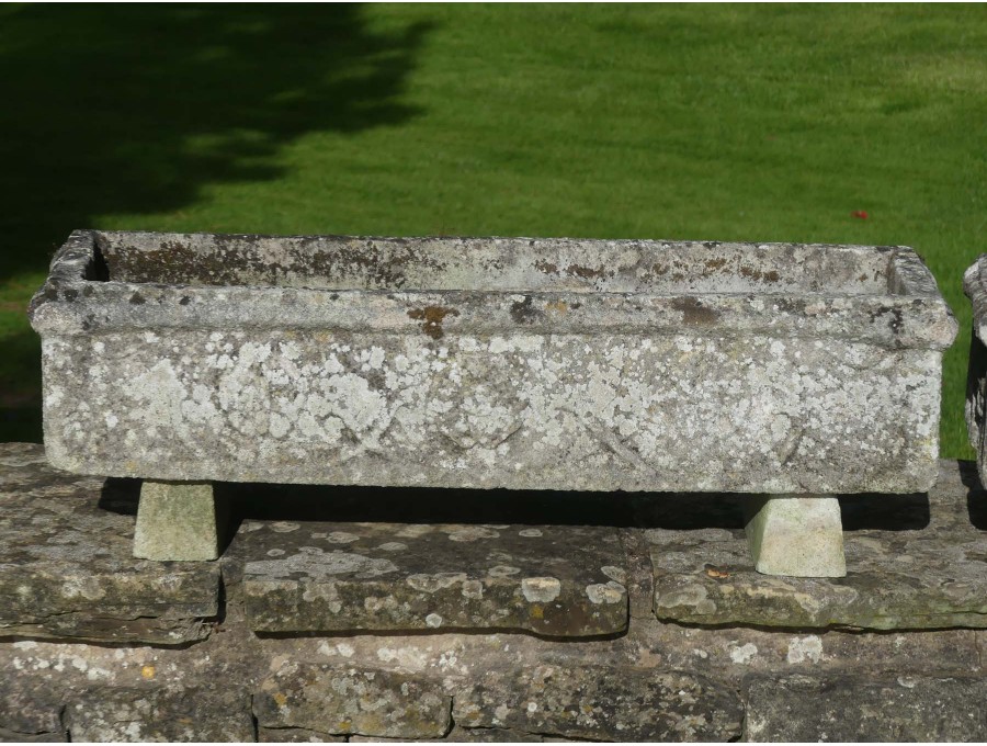Weathered Rectangular Planters (Pair)