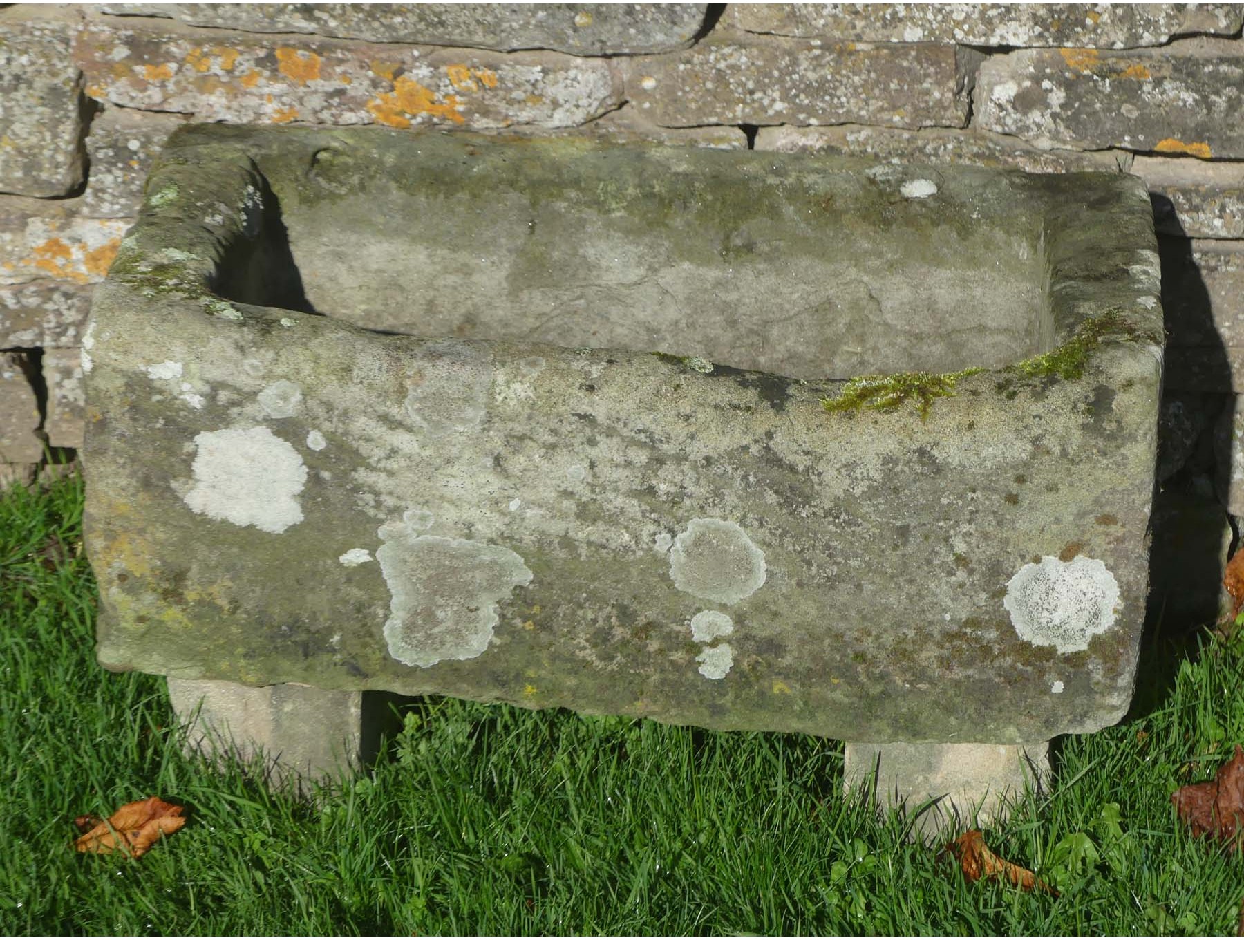 Antique Stone Trough On Blocks | Holloways Garden Antiques