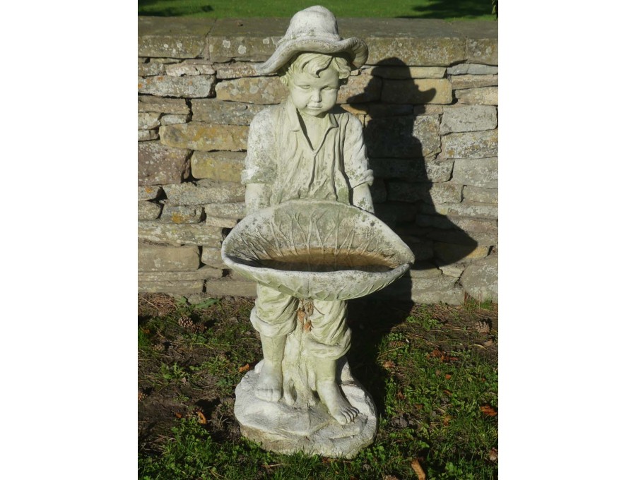 Large Boy with Lily Pad