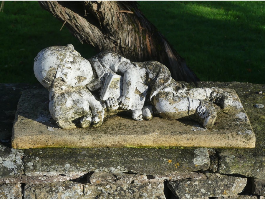 Vintage Figure | Boy with Puppy