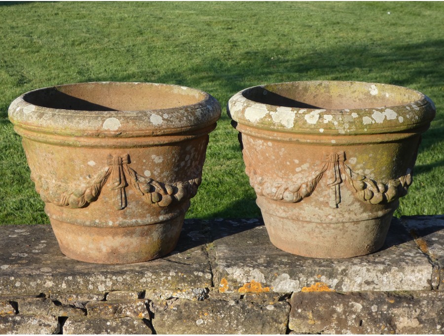 Antique Terracotta Pots (Pair)