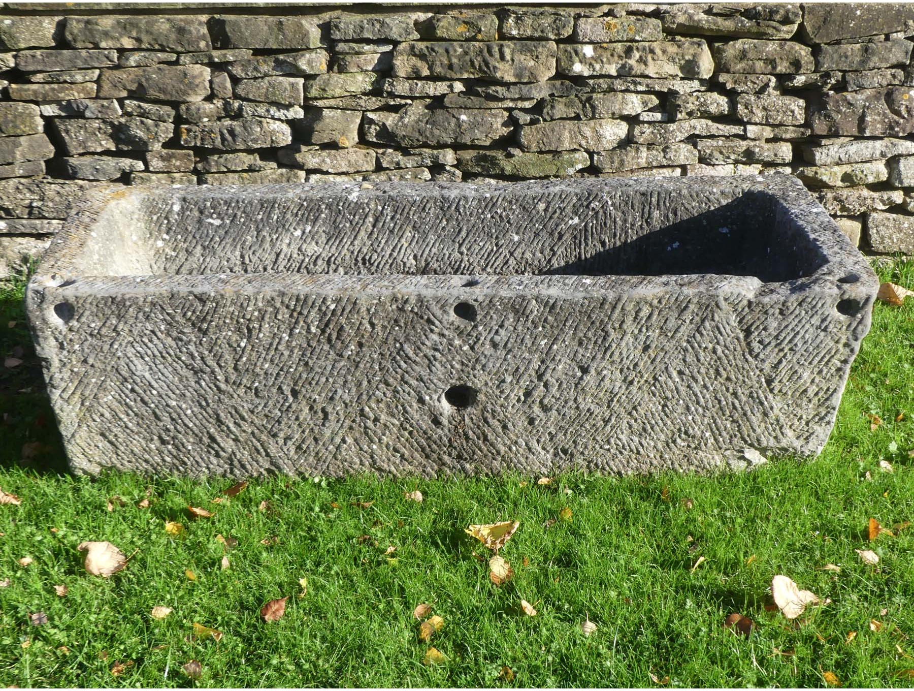 Tall Retangular Stone Large Rectangular Stone Trough | Holloways Garden Antiques