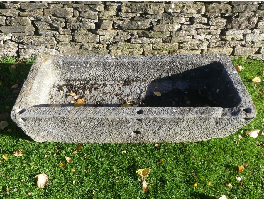 Tall Retangular Stone Large Rectangular Stone Trough | Holloways Garden Antiques
