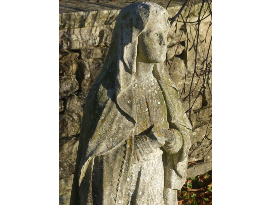 Antique Marble Figure of Mary