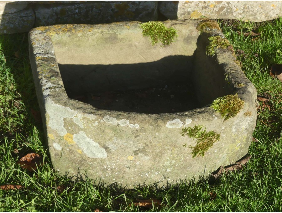 Antique Bow Fronted Stone Trough