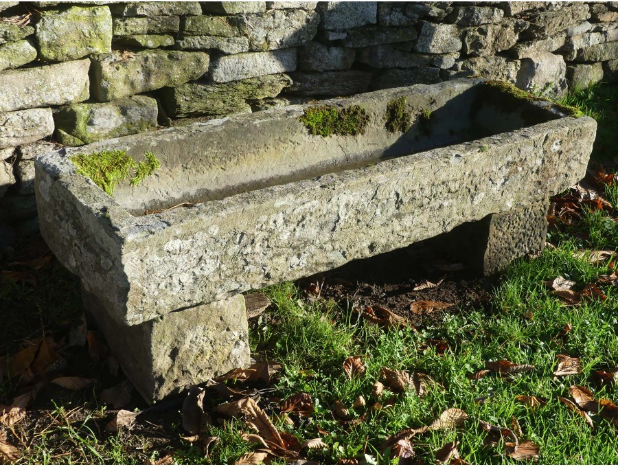 Antique Rectangular Trough on Block