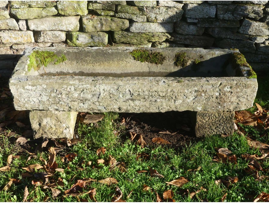 Antique Rectangular Trough on Block
