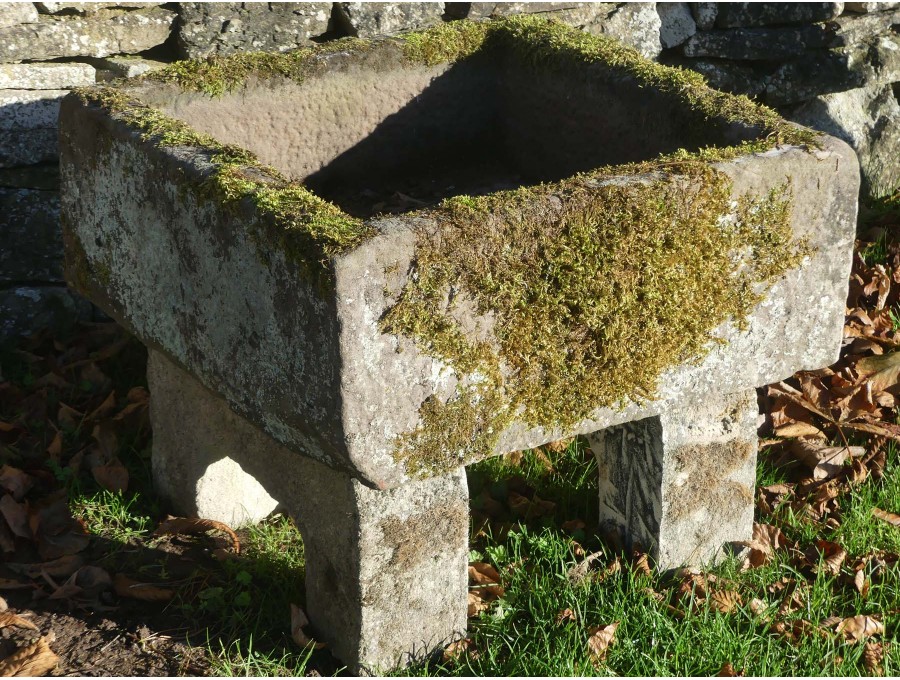 Antique Square Trough on Supports