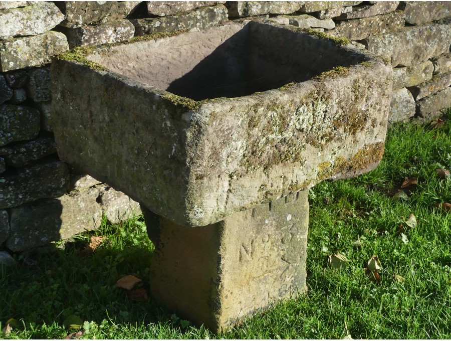 Antique Stone Trough on Base