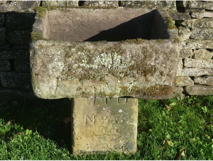 Antique Stone Trough on Base