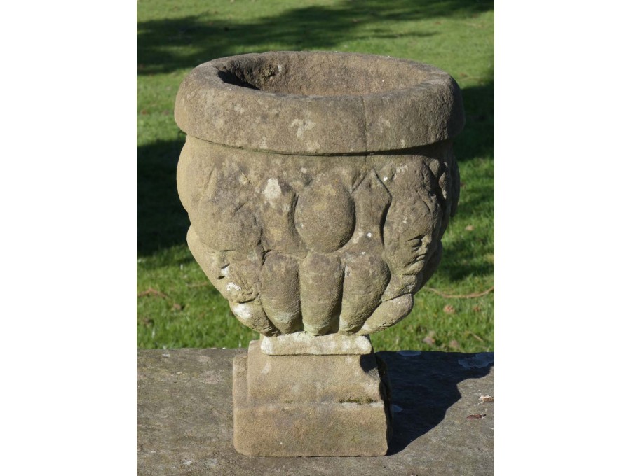 Antique Sandstone Garden Urn
