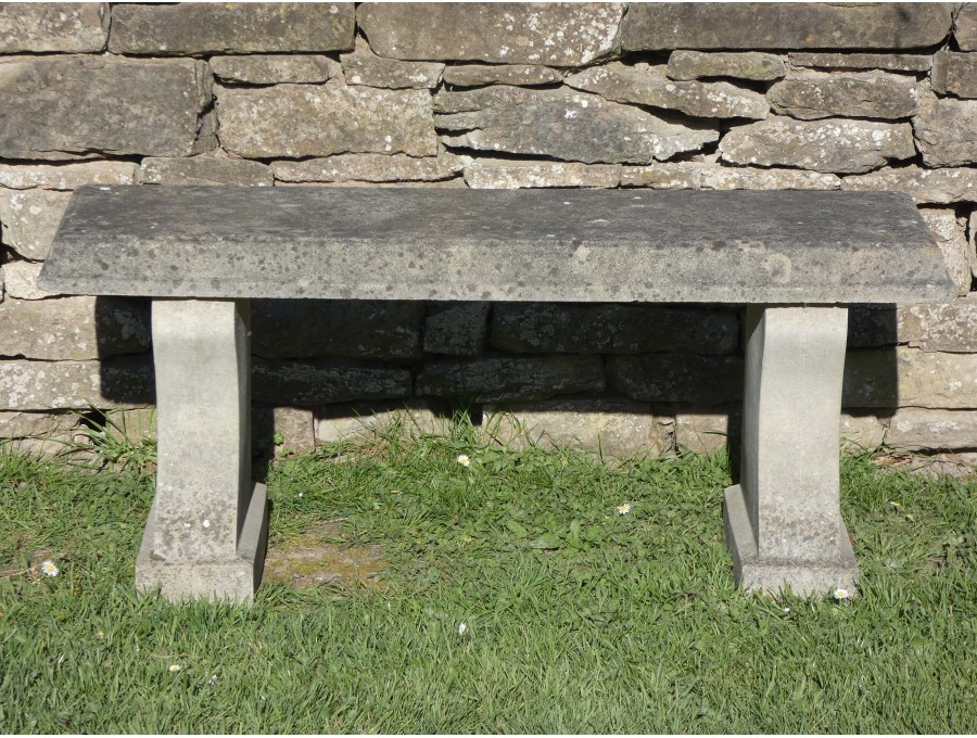 Weathered Stone Garden Seat
