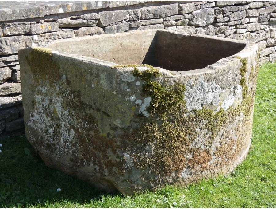 Large Bow Front Stone Trough