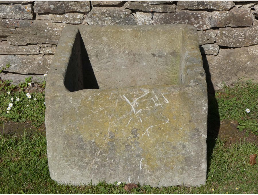 Antique Rectangular Stone Trough