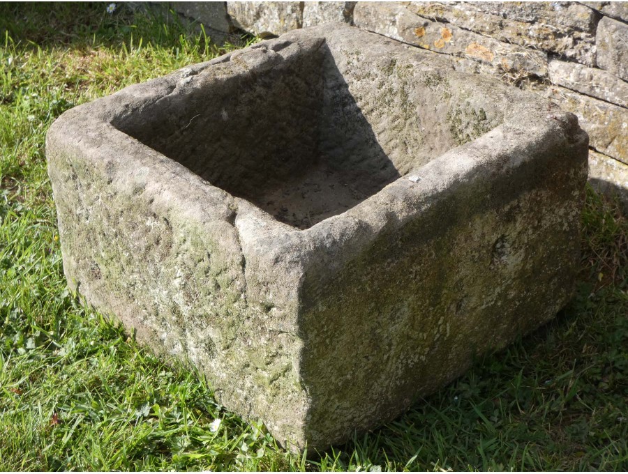 Antique Square Stone Trough