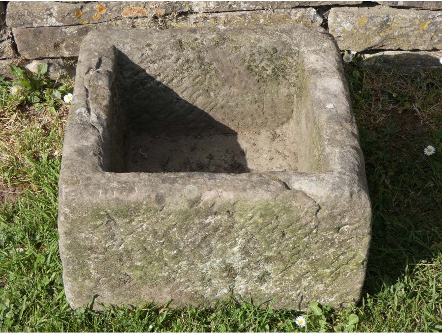 Antique Square Stone Trough