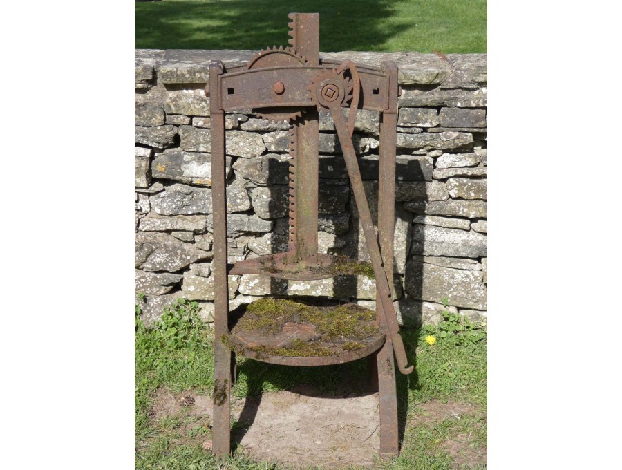 Antique Iron Cheese Press