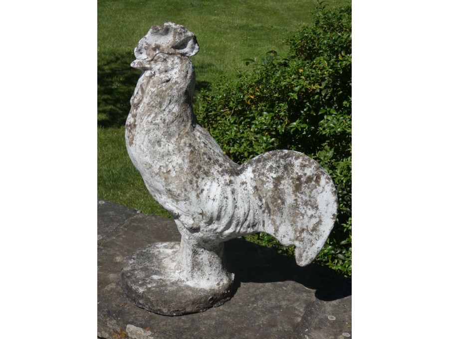 Weathered Composition Stone Rooster