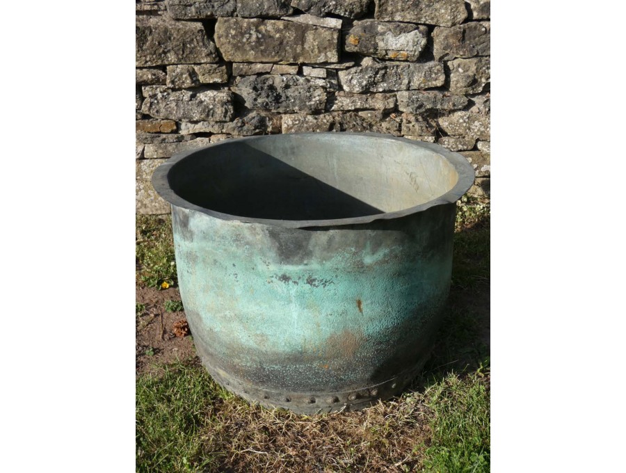 Antique Verdigris Copper Planter