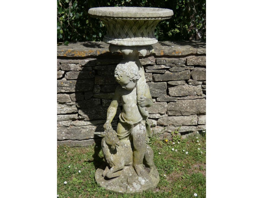 Garden Statue, Boy with Goat