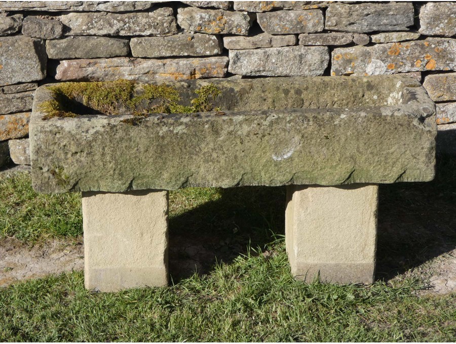 Rectangular Stone Trough on Blocks