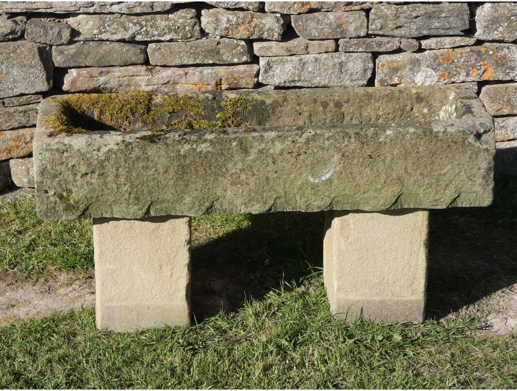 Rectangular Stone Trough on Blocks | Holloways Garden Antiques