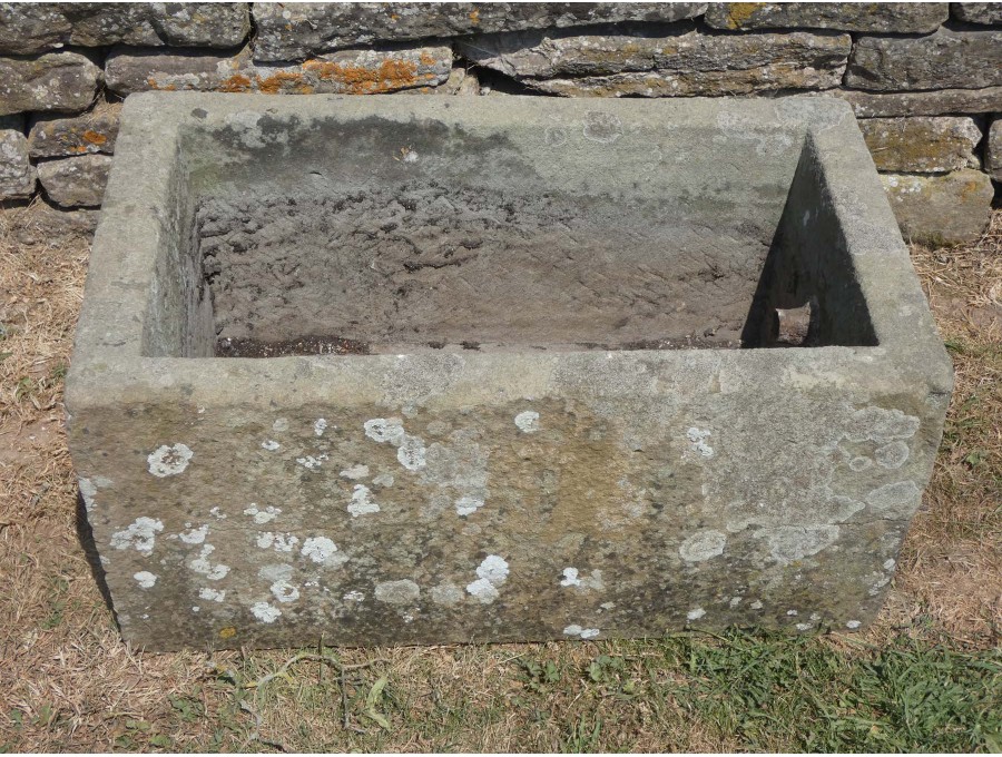 Antique Rectangular Stone Trough