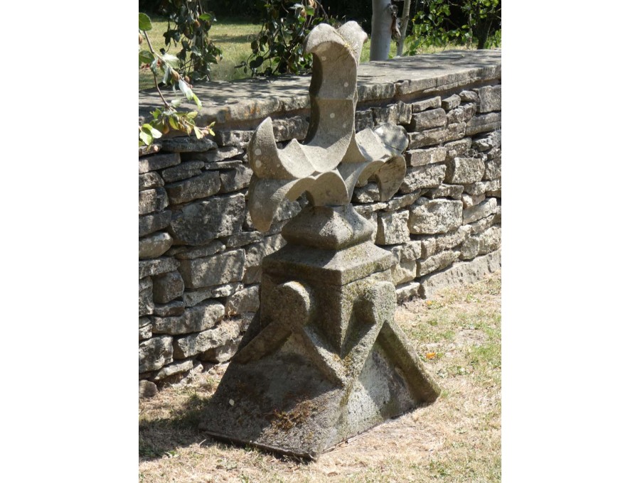 Salvaged Sandstone Cruciform Finial