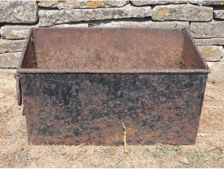 Vintage Rectangular Iron Planter